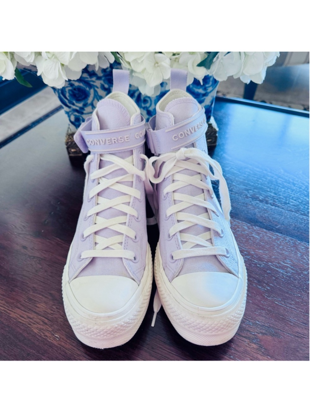 CONVERSE CHUCK TAYLOR ALL STAR LIFT PLATFORM HIGH UTILITY STRAP VAPOR VIOLET - Picture 10 of 12